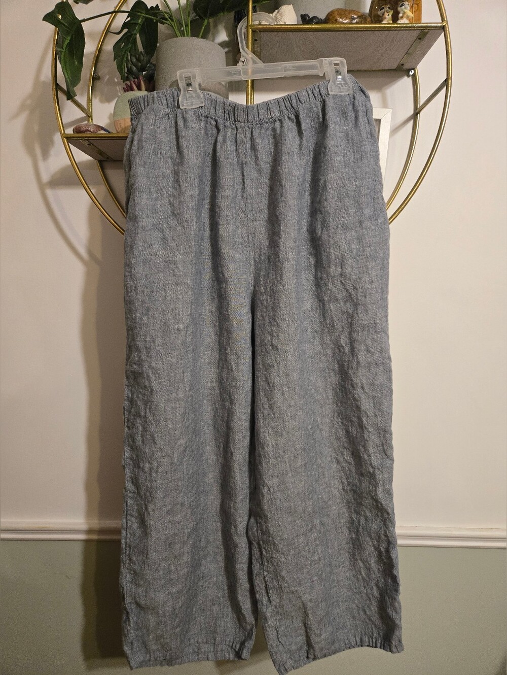 FLAX Linen Elastic Waist Pants